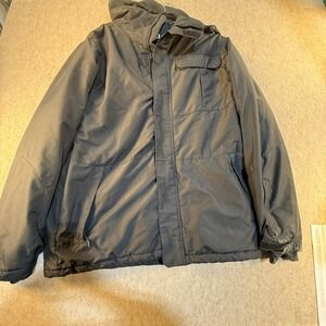 Liquid Boardwear Mens Black Hooded Winter Ski‎ Snowboard Jacket Large L/G